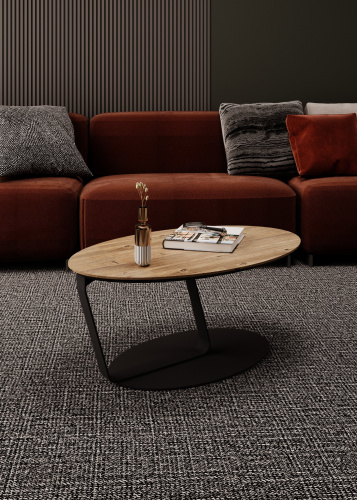 Стол журнальный Орех светлый , черный муар,93х57,2х39,2см. фото в интернет-магазине BestWood