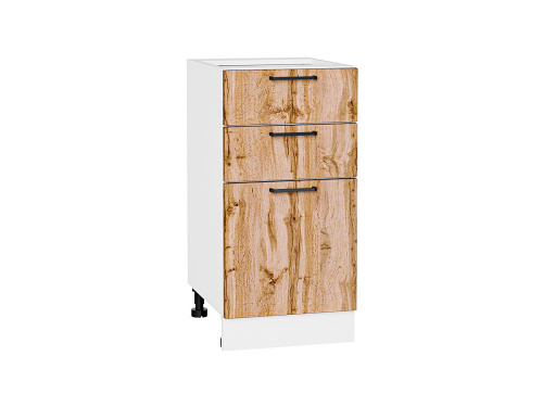 Кухонный гарнитур Флэт-05  400/100х60х234/Wotan Oak 2S фото в интернет-магазине BestWood