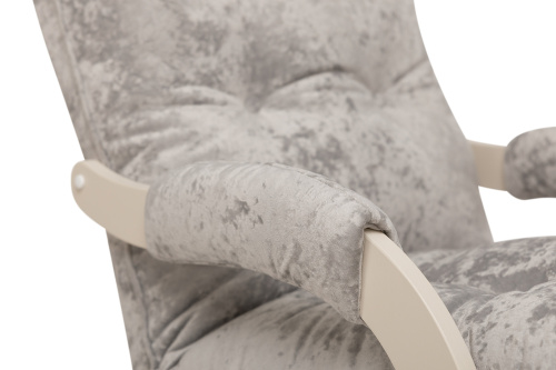 Кресло-маятник Луно,Слоновая кость,Светло-серый,62х89,5х110см. фото в интернет-магазине BestWood