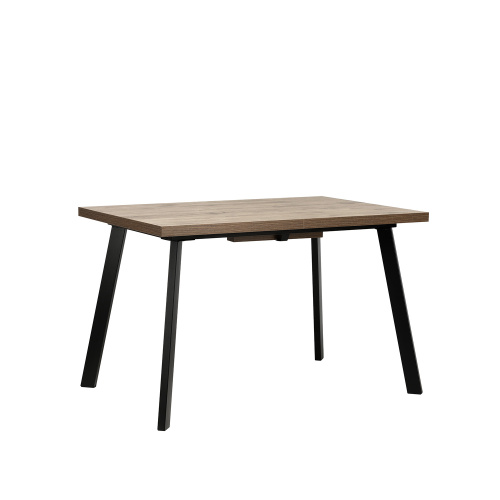 Стол раздвижной Ковен 120х80х75 Дуб велингтон/Черный фото в интернет-магазине BestWood