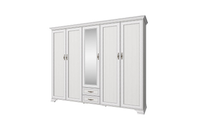 Шкаф 5DG2S Z 259х64,1х212,1/Вудлайн кремовый фото в интернет-магазине BestWood