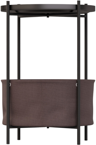 Стол журнальный Коричневый,черный муар,37х37х52см. фото в интернет-магазине BestWood