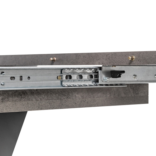 Стол раздвижной Гросс 120х75х75,5 Камень темный/Графит фото в интернет-магазине BestWood