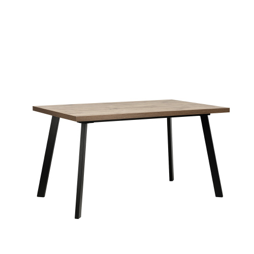 Стол раздвижной Ковен 140х85х75 Дуб велингтон/Черный фото в интернет-магазине BestWood