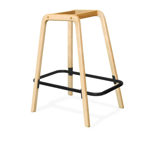 Стул полубарный 61х58х106,2/Ночное Затмение/Прозрачный Лак/Черный Муар фото в интернет-магазине BestWood