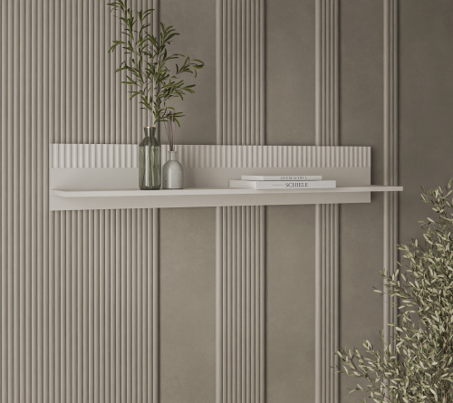 Полка навесная 127,4х21,6х22 Персидский жемчуг/Амарок фото в интернет-магазине BestWood