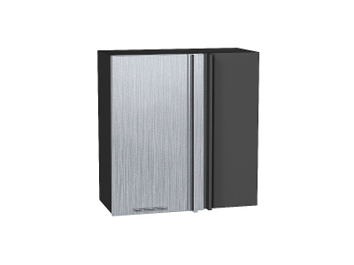 Кухонный гарнитур Валерия-М-04  130/200х60х214/Серый металлик дождь светлый/Черный металлик дождь фото в интернет-магазине BestWood