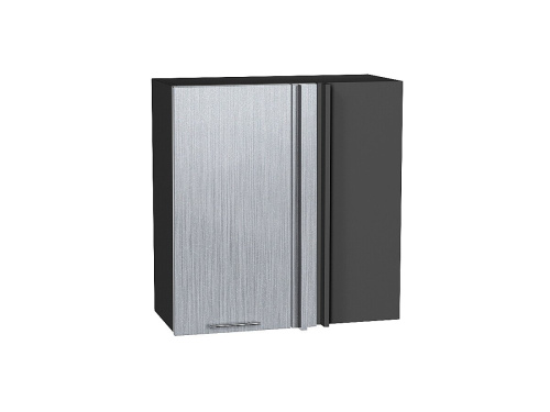 Кухонный гарнитур Валерия-М-04  130/200х60х214/Серый металлик дождь светлый/Черный металлик дождь фото в интернет-магазине BestWood