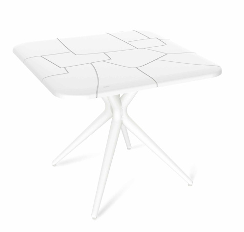 Обеденная группа 83х83х75/Белый фото в интернет-магазине BestWood