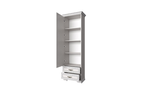 Шкаф 1D2S 69х39,9х212,1/Вудлайн кремовый фото в интернет-магазине BestWood