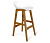 Стул барный 45х52х87,5/Белый/Светлый Орех