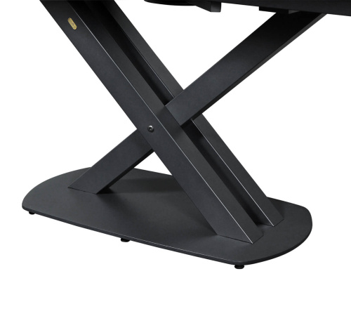 Стол обеденный 120(180)х90х76/Серый Светлый/Черный фото в интернет-магазине BestWood