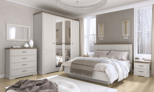 Шкаф 4DG Z 215,4х60,9х230,5 Персидский жемчуг/Каньон фото в интернет-магазине BestWood