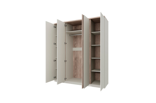 Шкаф 4DG 182,4х60,6х209,5 Персидкий жемчуг/Мадура фото в интернет-магазине BestWood