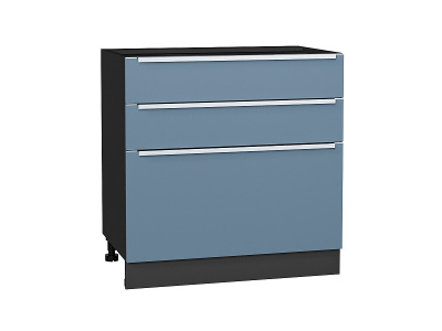 Кухонный гарнитур Фьюжн-04  220/180х60х234/Silky Blue фото в интернет-магазине BestWood