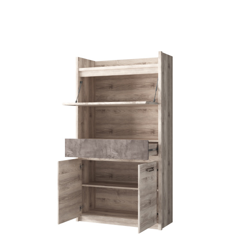 Шкаф 3D1SN 96,4х39,4х174,5 /Каштан найроби/Оникс фото в интернет-магазине BestWood