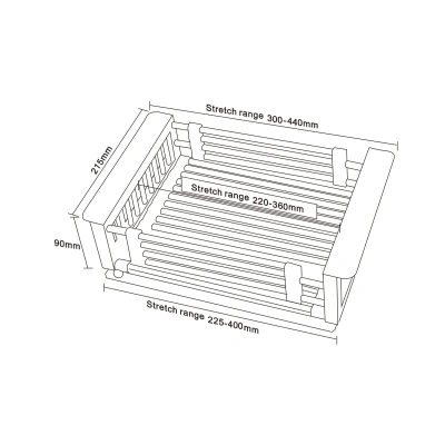 Коландер 22,5(40)х21,5х9 /Черный фото в интернет-магазине BestWood