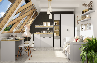 Шкаф открытый 2D1S 45 45х40х230 Персидский жемчуг/Ирл.ликер фото в интернет-магазине BestWood