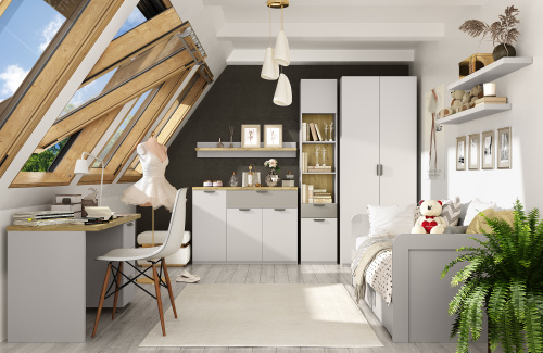 Шкаф 1D 45 45х40х230/Персидский жемчуг фото в интернет-магазине BestWood