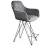 Стул полубарный 58х61х105,5/Угольно-Серый/Черный Муар фото в интернет-магазине BestWood