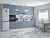 Кухонный гарнитур Фьюжн-01  360х60х234/Silky Blue