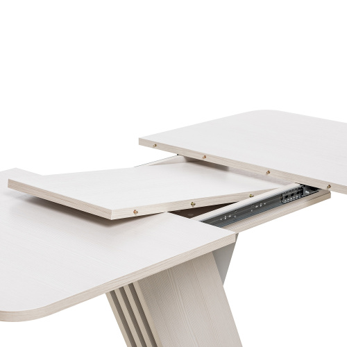 Стол раздвижной Гросс 120х75х75,5 Бодега белый/Серый фото в интернет-магазине BestWood