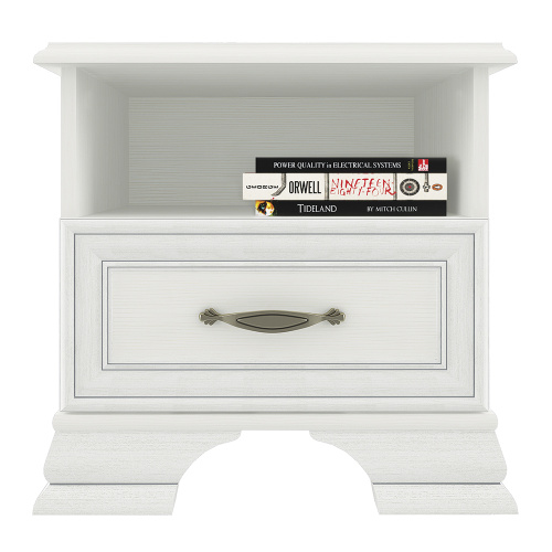 Тумба прикроватная 1S 49х37х47,9/Вудлайн кремовый фото в интернет-магазине BestWood