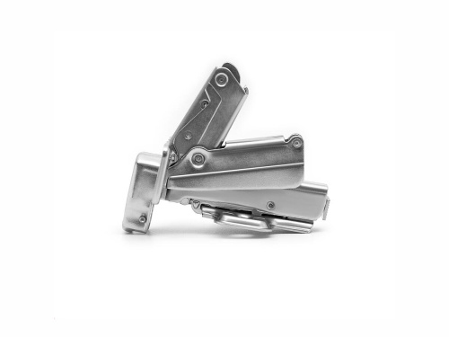 Петля Clip-on накладная D35 90° (с отв. планкой, угол откр. 155°) /Хром фото в интернет-магазине BestWood