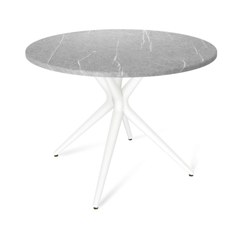 Стол универсальный Белый,серый мрамор,90х90х74,7см. фото в интернет-магазине BestWood