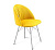 Стул кухонный 49х53х80/Имперский Желтый/Хром Лак