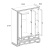 Шкаф 3D4S Z 152,2х61,9х213,7/Сосна винтаж фото в интернет-магазине BestWood