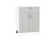 Кухонный гарнтитур Лофт-01  220х60х214/Grey Silk фото в интернет-магазине BestWood