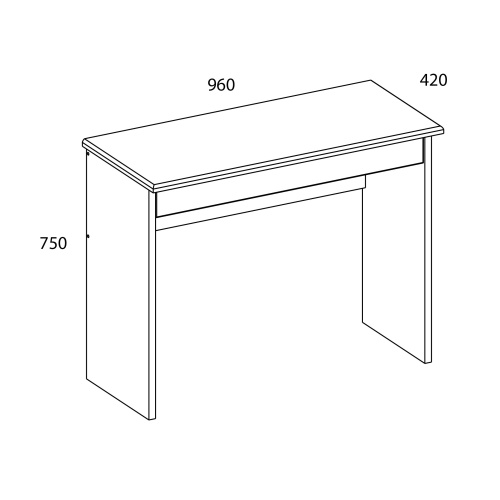 Стол 1S 96х42х75/Вудлайн кремовый фото в интернет-магазине BestWood