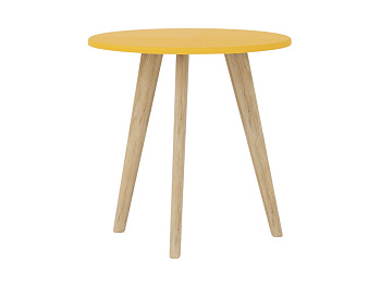 Стол журнальный Желтый,дуб янтарный,50х50х51см.