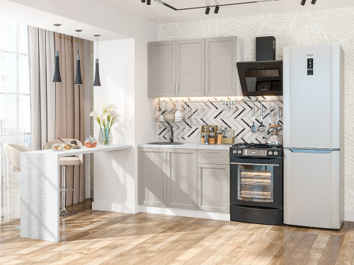 Кухонный гарнитур Сканди-05  120х60х214/Cappuccino Softwood фото в интернет-магазине BestWood