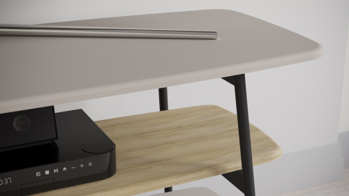 Тумба под ТВ 120х45х60/Капучино/Дуб Сонома фото в интернет-магазине BestWood