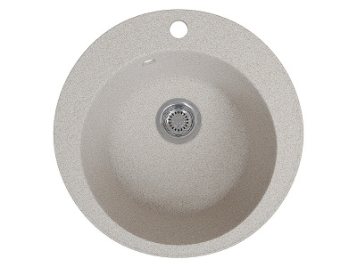 Мойка врезная 1Ч 47х37,5х18 /Матовый бежевый фото в интернет-магазине BestWood