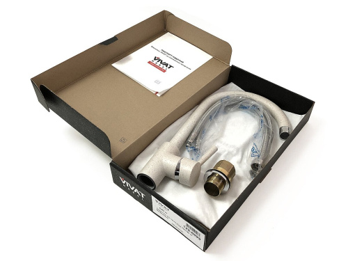 Смеситель для кухни 320/180 1Р /Матовый Бежевый фото в интернет-магазине BestWood