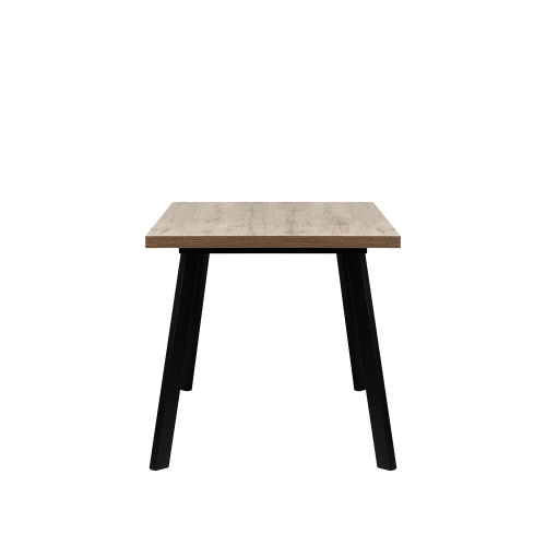 Стол раздвижной Ковен 120х80х75 Дуб велингтон/Черный фото в интернет-магазине BestWood