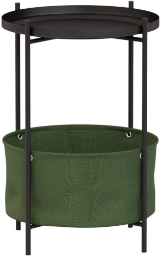 Стол журнальный Хаки,черный муар,37х37х52см. фото в интернет-магазине BestWood