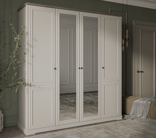 Шкаф 4DG Z 215,4х60,9х230,5 Персидский жемчуг/Каньон фото в интернет-магазине BestWood