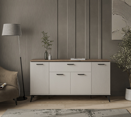 Тумба 4D1S 171х39,4х88,4 Персидский жемчуг/Амарок фото в интернет-магазине BestWood