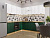 Кухонный гарнитур Дублин-02 220/240х60х214 Special White/Special Green