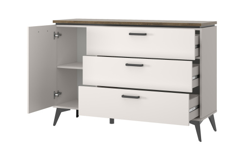 Тумба 1D3S 130,6х39,4х88,4 Персидский жемчуг/Амарок фото в интернет-магазине BestWood