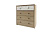 Комод 4S 85,8х36,5х90,3 Дуб мадура/Энигма