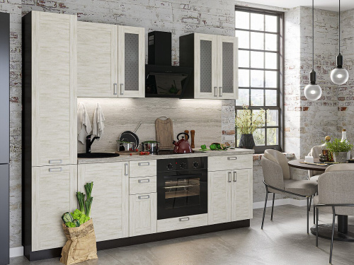 Кухонный гарнтитур Лофт-02  240х60х214/Nordic Oak фото в интернет-магазине BestWood