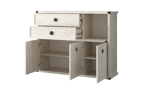 Тумба 3D2SN 126,6х40,3х99,6/Сосна винтаж фото в интернет-магазине BestWood