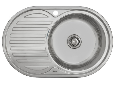 Мойка врезная (правая) 1Ч1К 77х50х16 /Глянец фото в интернет-магазине BestWood