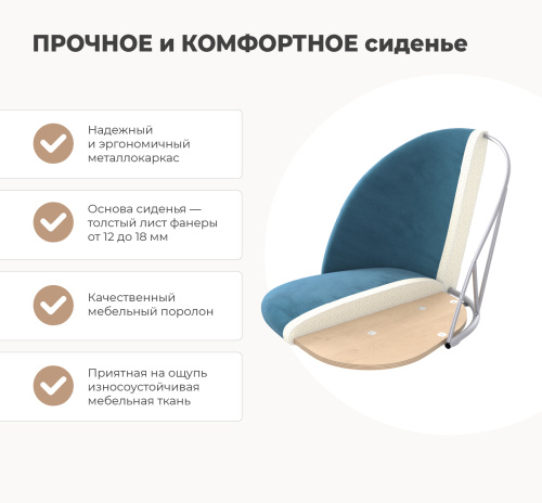 Стул кухонный 49х53х79/Имперский Жёлтый/Медный Металлик фото в интернет-магазине BestWood