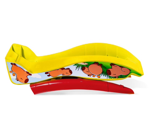 Горка игровая 122х43х69/Желтый / Красный фото в интернет-магазине BestWood